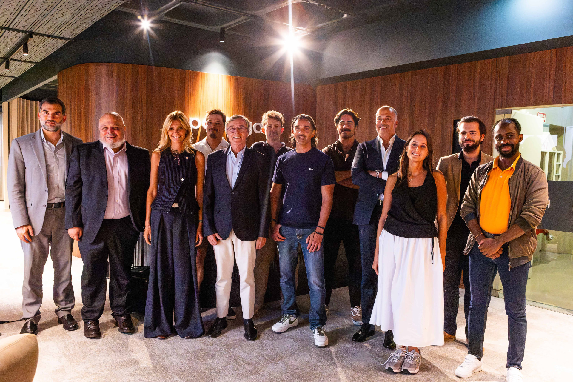 Group photo of participants, organisers and jury at the LegalTech Hackathon at PaxRocket.