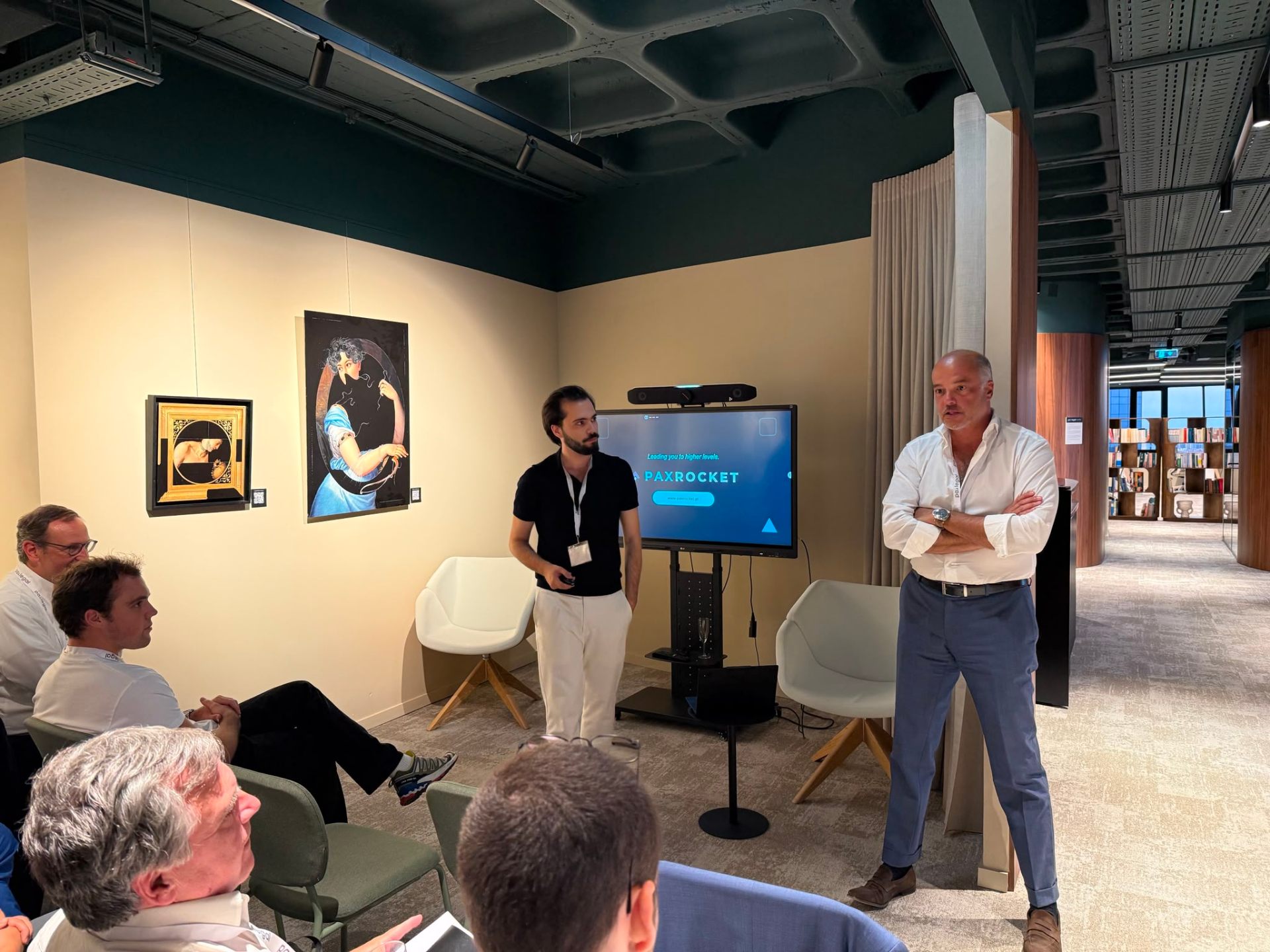 Pitch Roast event at PaxRocket office — startup pitching event in Lisbon